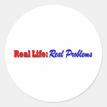 Real Life - blue Stickers