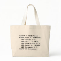 Real Life SQL Canvas Bag