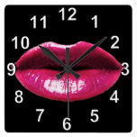 Real lips Wall Clock