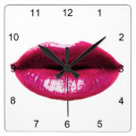 Real lips Wall Clock