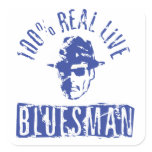 Real Live Bluesman Distressed Sticker