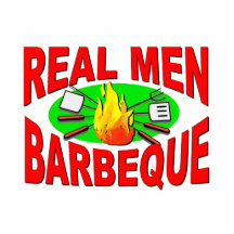 Real Men Barbeque. Funny Design for The BBQ King. Photo Cutouts