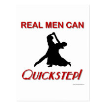 Real Men Can Quickstep Post Card