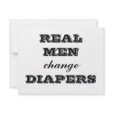 REAL MEN change DIAPERS invitations