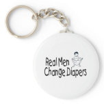 Real Men Change Diapers keychains