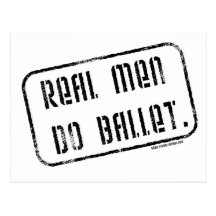 Real Men Do Ballet Postcards