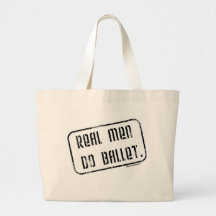 Real Men Do Ballet Tote Bag