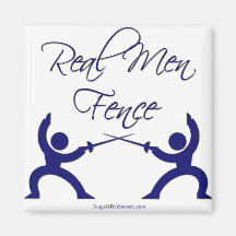 Real Men Fence Fridge Magnet