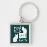 Real Men Love Cats (available in all colours) Keychains