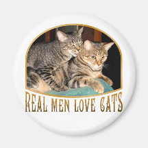 Real Men Love Cats Magnet