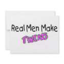 Real Men Make Twins 2 invitations