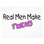 Real Men Make Twins 2 Personalized Invite