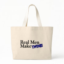 Real Men Make Twins (B) Tote Bag