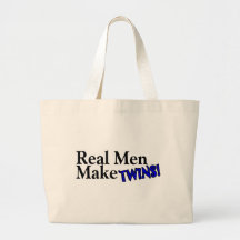 Real Men Make Twins (B) Tote Bag