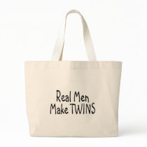 Real Men Make Twins Canvas Bags