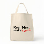 Real Men Make Twins Canvas Bags