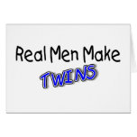Real Men Make Twins Blue Cards