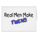 Real Men Make Twins Blue cards