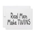 Real Men Make Twins invitations