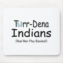 Real Men Play Baseball mousepads