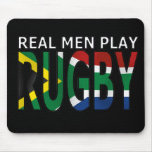 Real Men play Rugby South Africa Mouse Pad