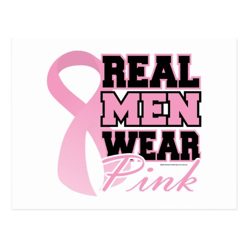 Real Men Wear Pink 2 Postcard