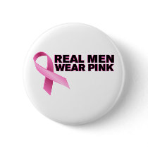 Real Men Wear Pink Button