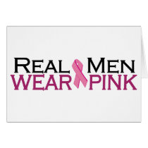 Real Men Wear Pink Card