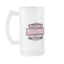 REAL Men Wear Pink For The Cure Breast Cancer Coffee Mug