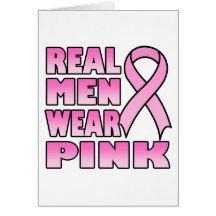 real men wear pink Greeting Card