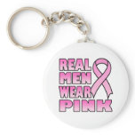 real men wear pink Keychain
