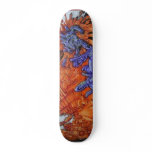Real Paris Wall Graffiti Abstract Skate Board