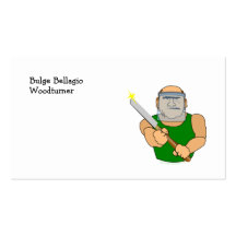 Real Turners UseScrapers Funny Woodturning Cartoon Business Card