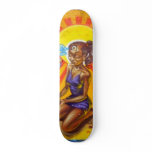 Real Wall Graffiti Little Girl Skate Board skateboards