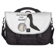 Real Women Love Baseball Computer Back Bag For Laptop