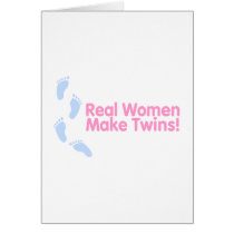 Real Women Make Twin (Pink Blue Footprints)