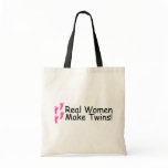 Real Women Make Twins Pink Girl Footprints bags