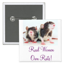 Real Women Own Rats! Button