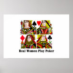 Real Women Play Poker Posters