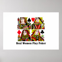 Real Women Play Poker Posters