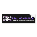 Real Women Ride Sticker bumper stickers