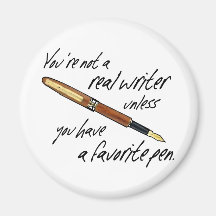Real Writer Refrigerator Magnet