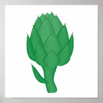 realistic artichoke posters