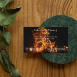 Realistic Flames Business Card business cards