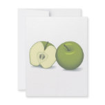 realistic green apple invitations