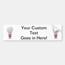 realistic lightbulb with coloured base.png bumper stickers