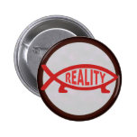Reality Darwin Fish Pin-back Buttons