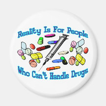 Reality Is For People Refrigerator Magnet