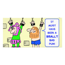 really bad pun hanging prisoners picture card
