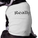 Really? pet clothing